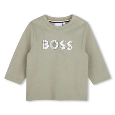 PRE ORDER BOSS Baby Long Sleeve T-Shirt in Elm