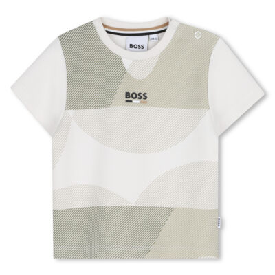 PRE ORDER BOSS Baby Ivory Short Sleeve T-Shirt