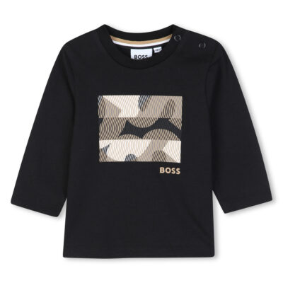 PRE ORDER BOSS Baby Black Long Sleeve T-Shirt