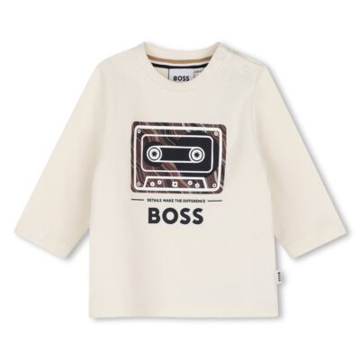 PRE ORDER BOSS Baby Ivory Long Sleeve T-Shirt