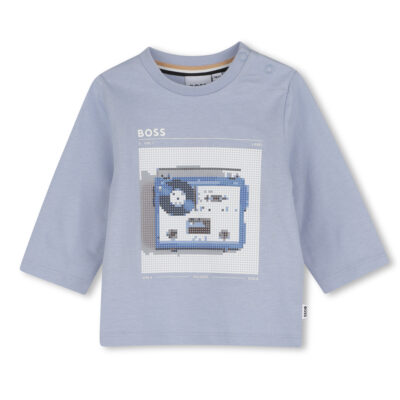 PRE ORDER BOSS Baby Pale Blue Long Sleeve T-Shirt