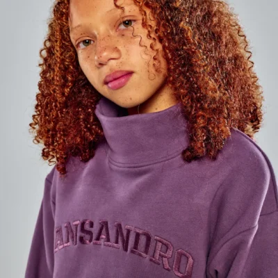 PRE ORDER Ansandro Plum High Neck Sweatshirt