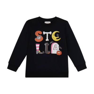 PRE ORDER Stella McCartney Black Long Sleeve Halloween Sweatshirt