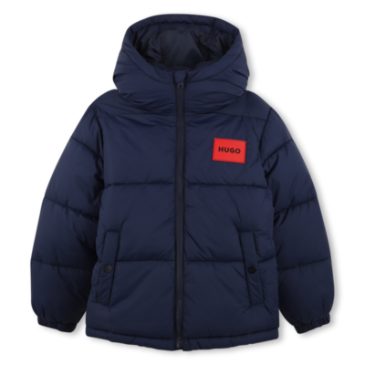 PRE ORDER Hugo Navy Hooded Down Puffer Jacket