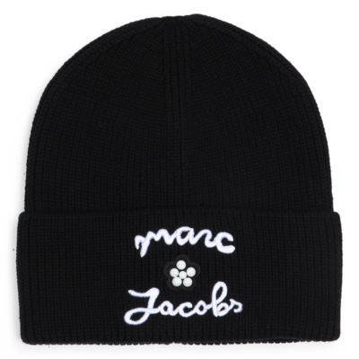 Marc Jacobs Black Knitted Beanie