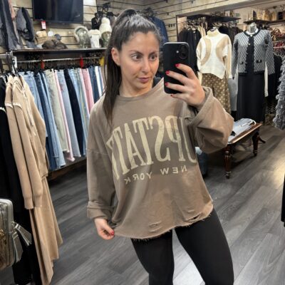 Upstate Beige Sweatshirt