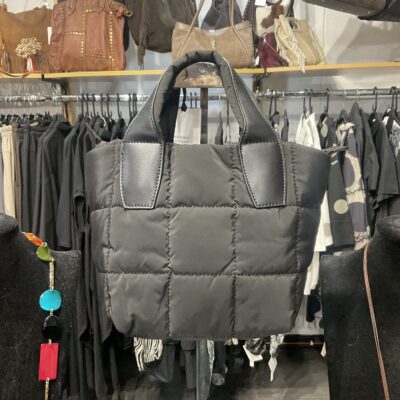 Ladies Quilted Black Bag