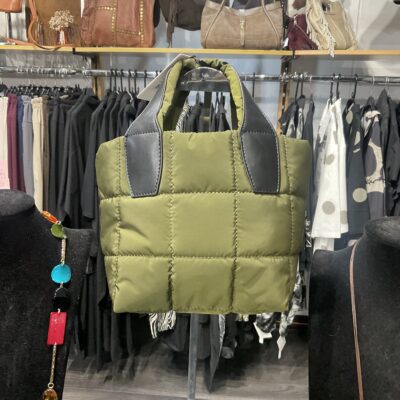 Ladies Quilted Khaki Bag